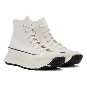 Converse High-top cotton canvas sneakers in white